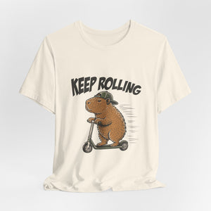 Keep Rolling | Capybara | Deluxe Tee
