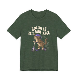 Going At My Own Pace | Cat t-shirt - Zenfull Heart self love and healing affirmation apparel