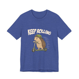 Keep Rolling | Hedgehog t-shirt - Zenfull Heart self love and healing affirmation apparel