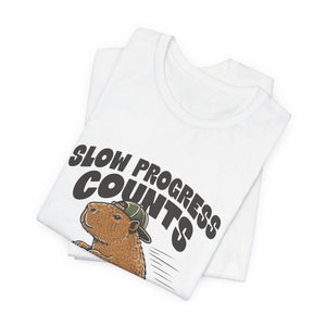 Slow Progress Counts | Capybara | Deluxe Tee
