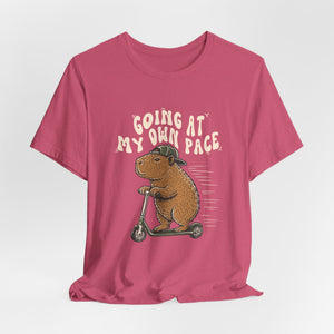 Going At My Own Pace | Capybara | Deluxe Tee