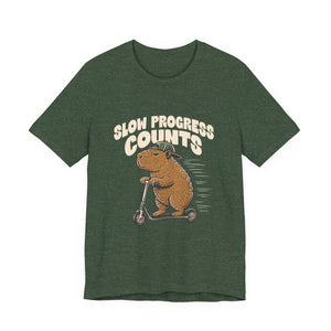 Slow Progress Counts | Capybara | Deluxe Tee