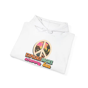 Explore More Worry Less hoodie - Zenfull Heart self love and healing affirmation apparel