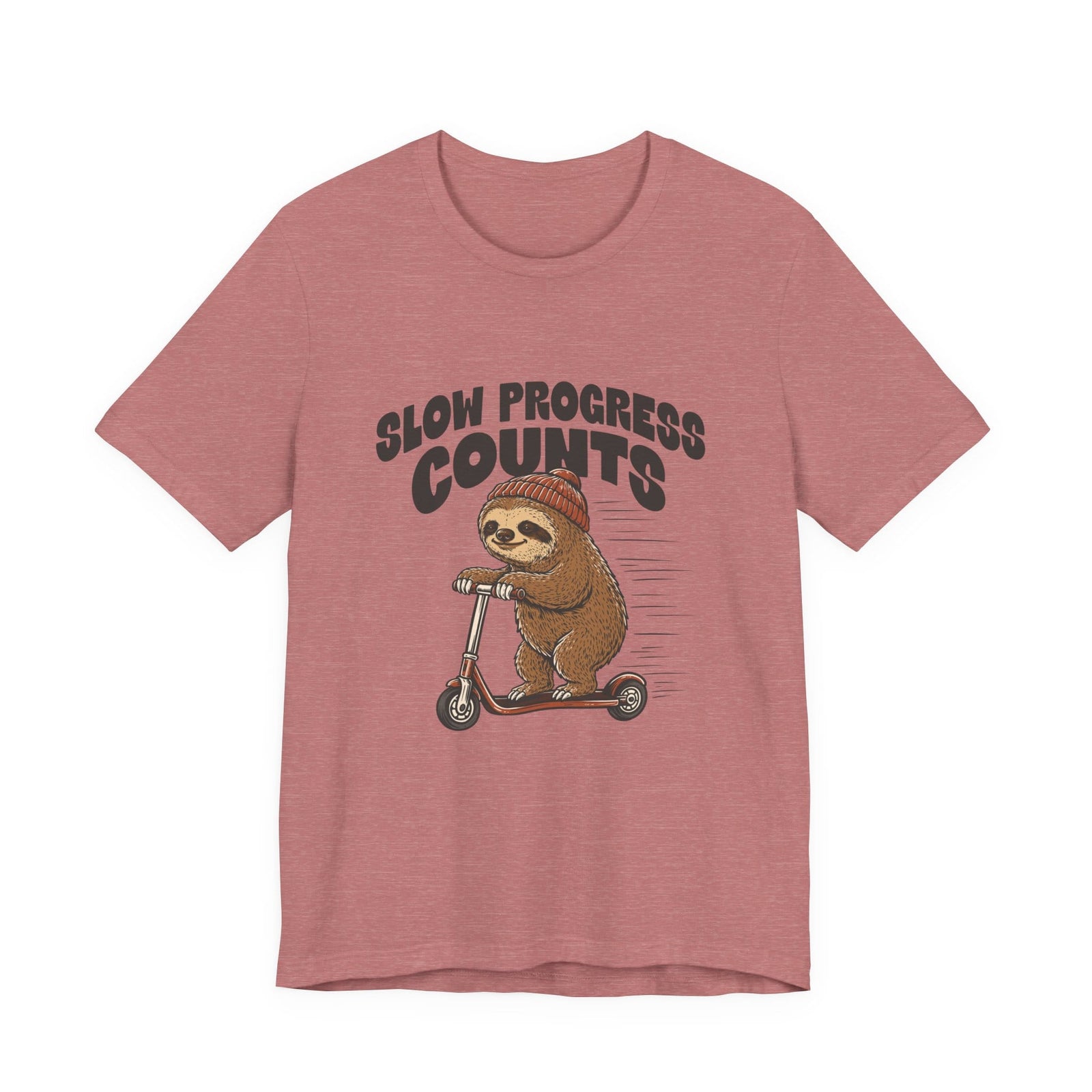 Slow Progress Counts | Sloth t-shirt - Zenfull Heart self love and healing affirmation apparel