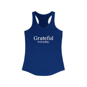 Grateful Everyday tank top - Zenfull Heart self love and healing affirmation apparel