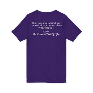 You Are Enough | Dear Person Behind Me v-neck shirt - Zenfull Heart self love and healing affirmation apparel