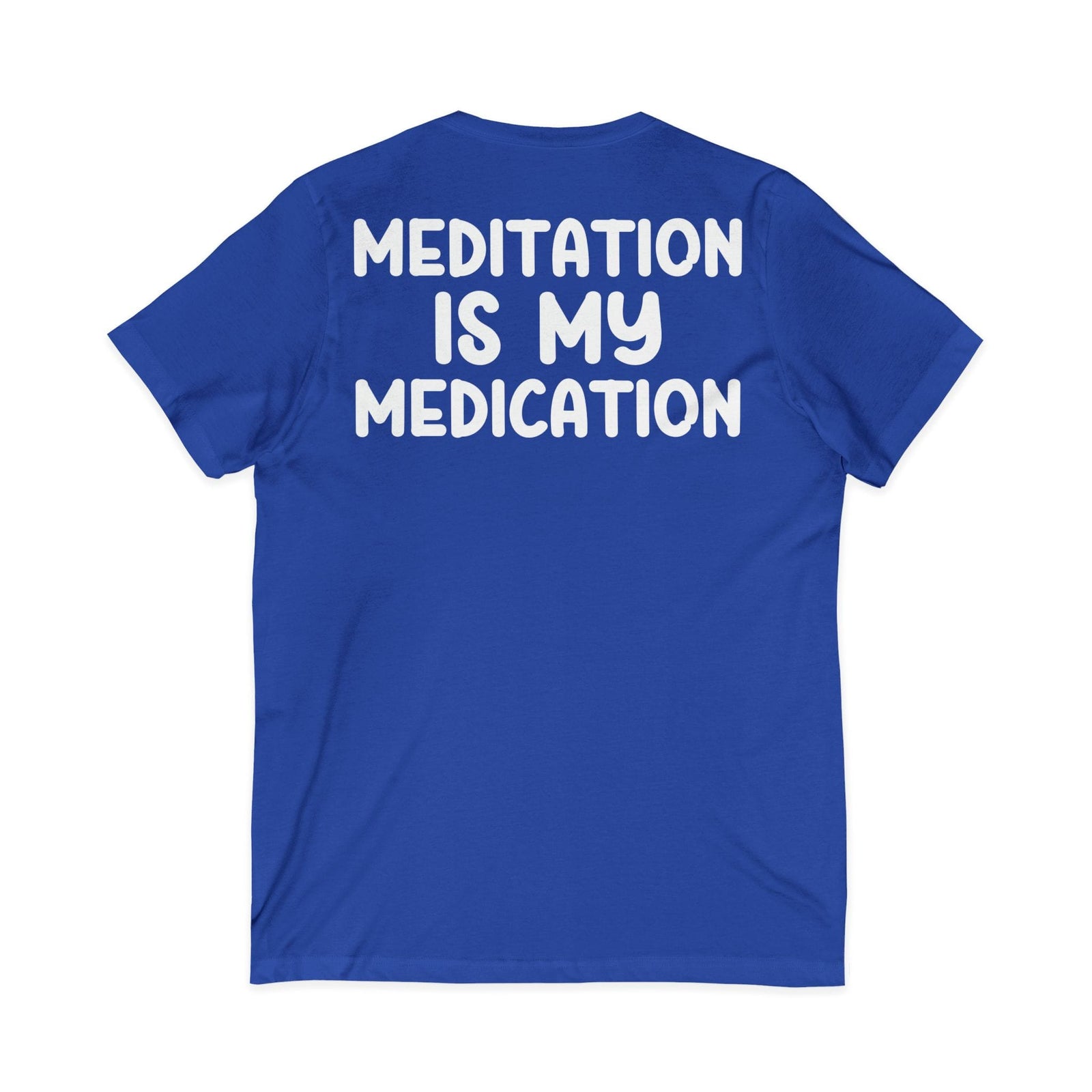 Highly Meditated v-neck shirt - Zenfull Heart self love and healing affirmation apparel