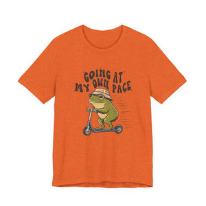 Going At My Own Pace | Frog t-shirt - Zenfull Heart self love and healing affirmation apparel