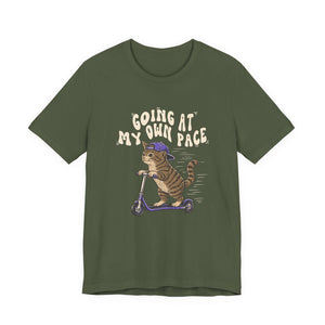 Going At My Own Pace | Cat t-shirt - Zenfull Heart self love and healing affirmation apparel