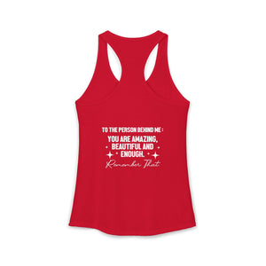 You Matter | To The Person Behind Me tank top - Zenfull Heart self love and healing affirmation apparel