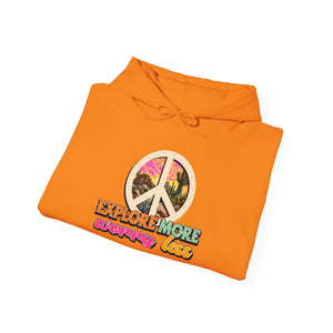Explore More Worry Less hoodie - Zenfull Heart self love and healing affirmation apparel