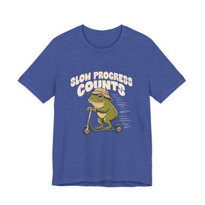 Slow Progress Counts | Frog | Deluxe Tee
