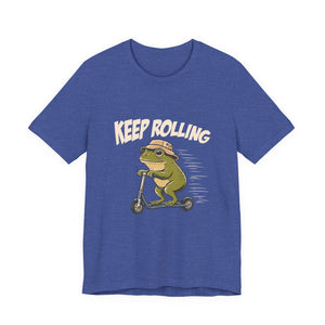 Keep Rolling | Frog t-shirt - Zenfull Heart self love and healing affirmation apparel