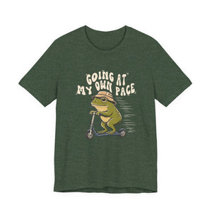 Going At My Own Pace | Frog | Deluxe Tee
