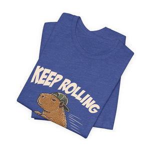 Keep Rolling | Capybara | Deluxe Tee
