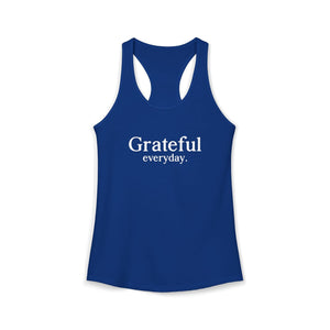 Grateful Everyday tank top - Zenfull Heart self love and healing affirmation apparel