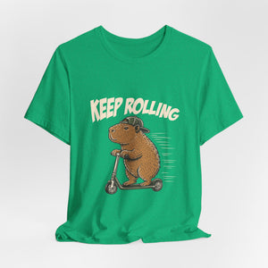 Keep Rolling | Capybara | Deluxe Tee