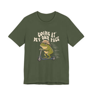 Going At My Own Pace | Frog t-shirt - Zenfull Heart self love and healing affirmation apparel