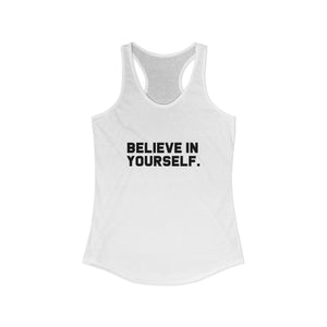 Believe In Yourself tank top - Zenfull Heart self love and healing affirmation apparel