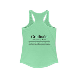 Grateful Everyday tank top - Zenfull Heart self love and healing affirmation apparel