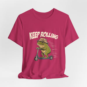 Keep Rolling | Frog t-shirt - Zenfull Heart self love and healing affirmation apparel
