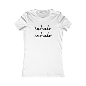 Inhale Exhale women's t-shirt - Zenfull Heart self love and healing affirmation apparel