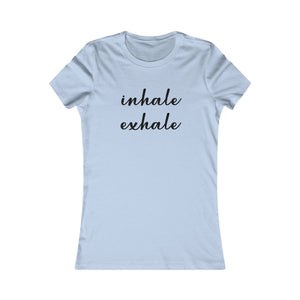 Inhale Exhale women's t-shirt - Zenfull Heart self love and healing affirmation apparel