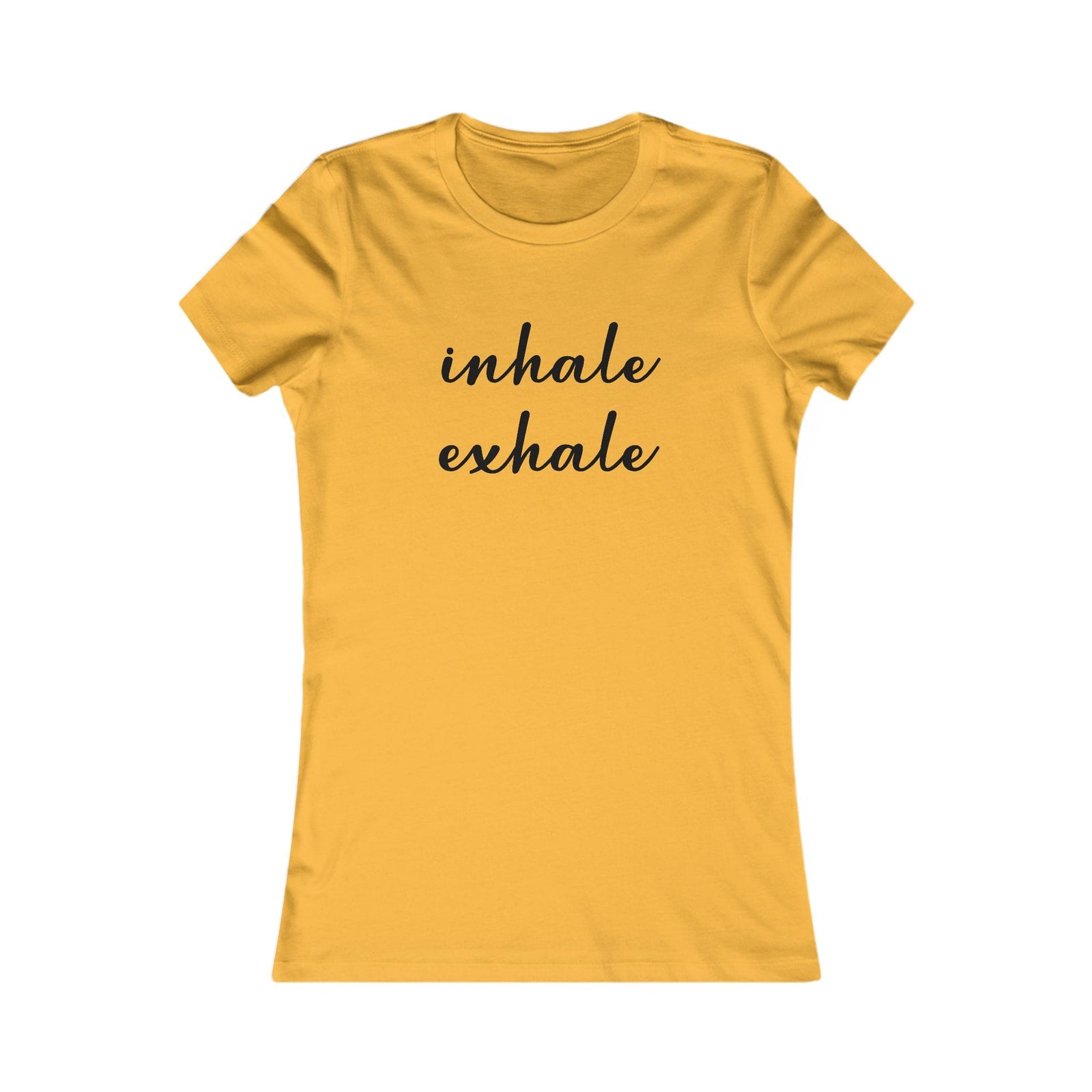 Inhale Exhale women's t-shirt - Zenfull Heart self love and healing affirmation apparel