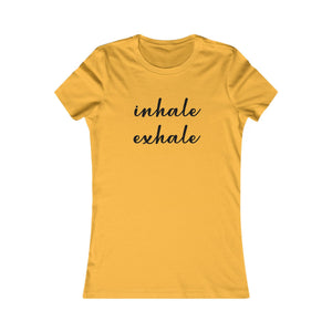 Inhale Exhale women's t-shirt - Zenfull Heart self love and healing affirmation apparel
