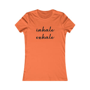 Inhale Exhale women's t-shirt - Zenfull Heart self love and healing affirmation apparel