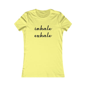 Inhale Exhale women's t-shirt - Zenfull Heart self love and healing affirmation apparel