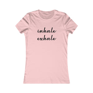 Inhale Exhale women's t-shirt - Zenfull Heart self love and healing affirmation apparel