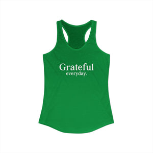 Grateful Everyday tank top - Zenfull Heart self love and healing affirmation apparel