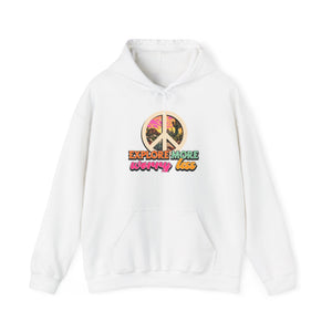 Explore More Worry Less hoodie - Zenfull Heart self love and healing affirmation apparel