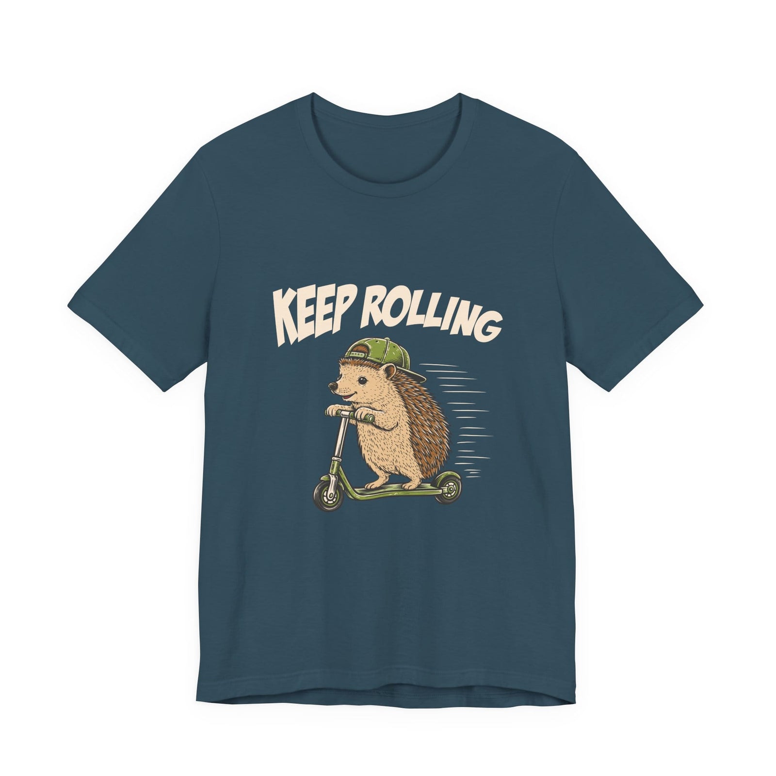 Keep Rolling | Hedgehog t-shirt - Zenfull Heart self love and healing affirmation apparel