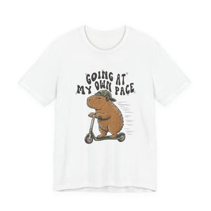 cute capybara Going At My Own Pace affirmation t-shirt