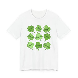 9 Clover Deluxe White Tee