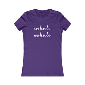 Inhale Exhale women's t-shirt - Zenfull Heart self love and healing affirmation apparel