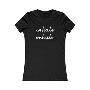 Inhale Exhale women's t-shirt - Zenfull Heart self love and healing affirmation apparel