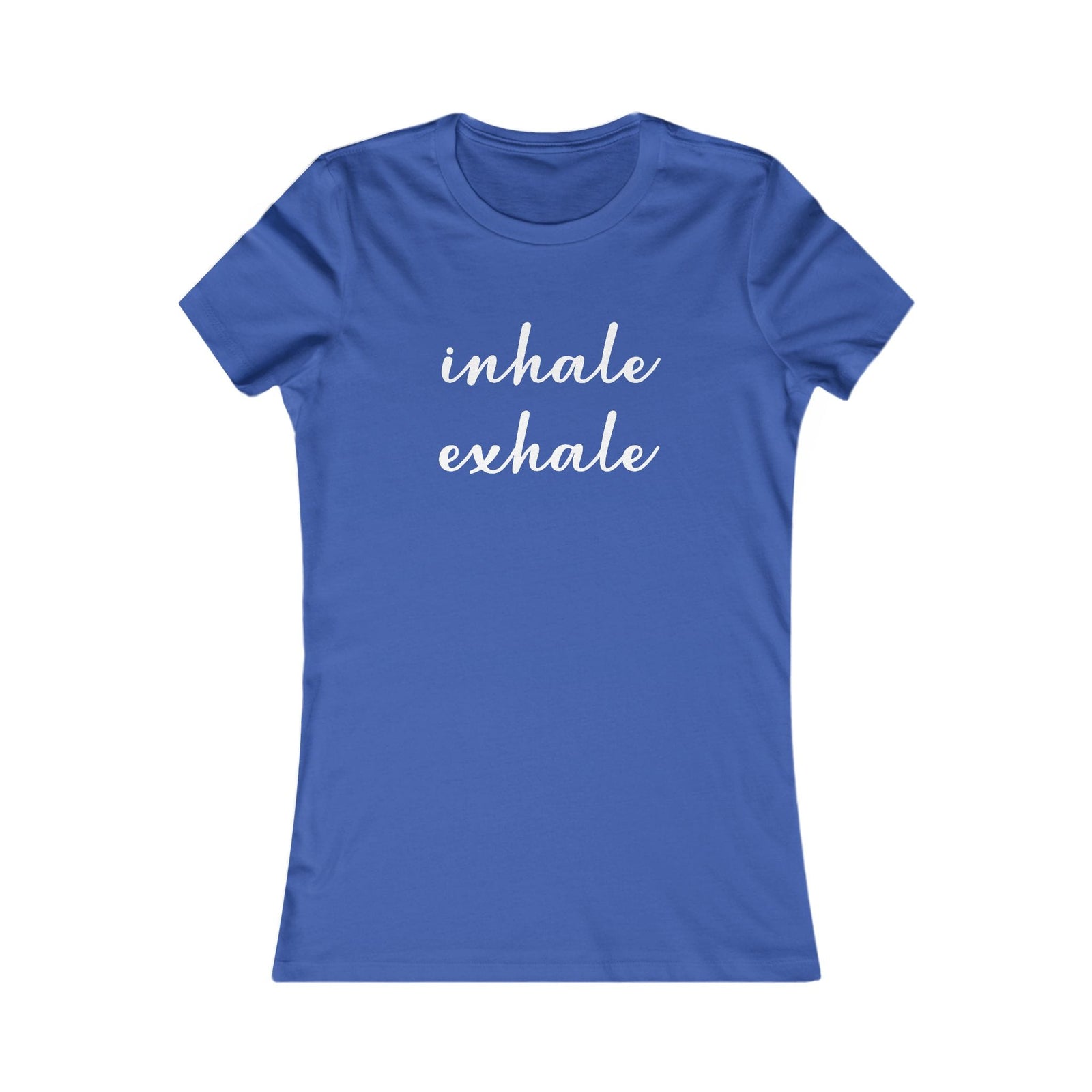 Inhale Exhale women's t-shirt - Zenfull Heart self love and healing affirmation apparel
