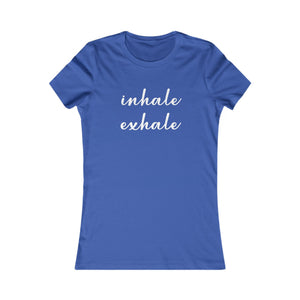 Inhale Exhale women's t-shirt - Zenfull Heart self love and healing affirmation apparel