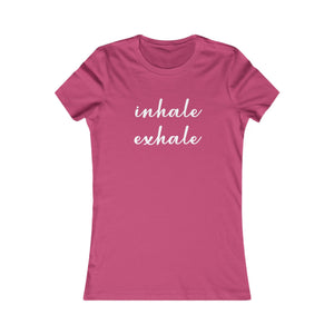 Inhale Exhale women's t-shirt - Zenfull Heart self love and healing affirmation apparel