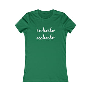 Inhale Exhale women's t-shirt - Zenfull Heart self love and healing affirmation apparel