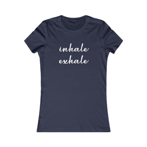 Inhale Exhale women's t-shirt - Zenfull Heart self love and healing affirmation apparel