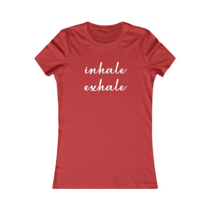 Inhale Exhale women's t-shirt - Zenfull Heart self love and healing affirmation apparel