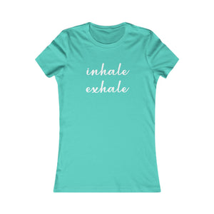 Inhale Exhale women's t-shirt - Zenfull Heart self love and healing affirmation apparel