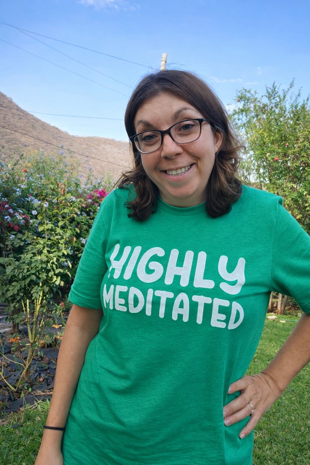 Highly Meditated t-shirt - Zenfull Heart self love and healing affirmation apparel