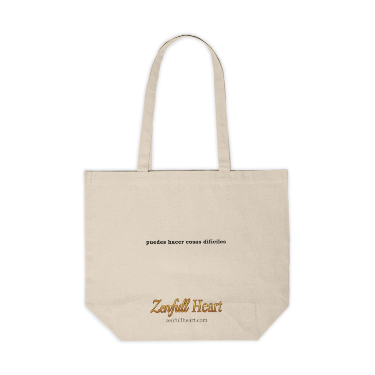 Puedes Hacer Cosas Difíciles canvas tote bag, natural